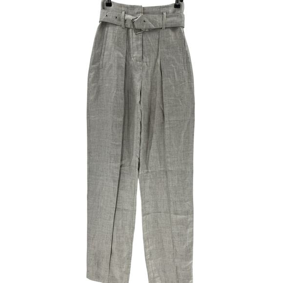 Iro 'Najava' Grey Linen-Blend Pant Size 34 - Picture 2 of 4